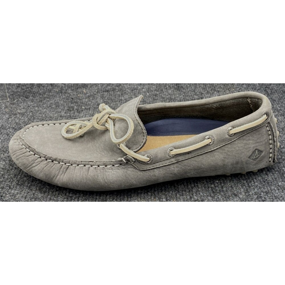 Sperry Top-Sider Hamilton Driver Gray Suede Moccasin Loafers Men's 9 Shoes